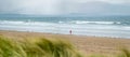 Inch beach, wonderful 5km long stretch of sand and dunes, popular for surfing, swimming and fishing, located on the Dingle Royalty Free Stock Photo