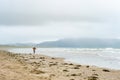 Inch beach, wonderful 5km long stretch of sand and dunes, popular for surfing, swimming and fishing, located on the Dingle Royalty Free Stock Photo