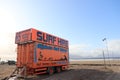 Inch Beach, County Kerry - Surf Hire van - Surfing lessons - Wild Atlantic Way road trip - Ireland tourism Royalty Free Stock Photo