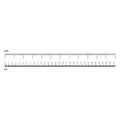 Inch and Centimeter Ruler Black Thin Line. Vector Royalty Free Stock Photo