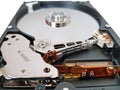 Opened computer HDD hard disk drive Royalty Free Stock Photo