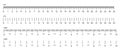 Inch and metric rulers. Centimeters and inches measuring scale. Precision measurement of ruler tools. Vector isolated set Royalty Free Stock Photo