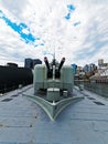 4.5 Inch Naval Guns on Retired Destroyer, Sydney, Australia Royalty Free Stock Photo