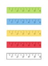 6 inch ruler icon set