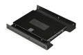 2.5 inch solid state drive (SSD). Ata series SSD drive on a drive mount in a 3.5-inch bay Royalty Free Stock Photo