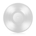 12-inch vinyl LP record isolated on white background. 3D rendering