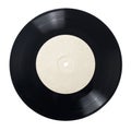 7-inch vinyl record isolated on white