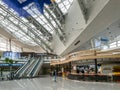 Incheon, South Korea - Modern Burger King store in Seoul Incheon International Airport Transportation Center. Royalty Free Stock Photo