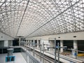 Incheon, South Korea - Platform of AREX, Airport Railroad Express in Seoul Incheon International Airport Transportation Center. Royalty Free Stock Photo