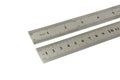 Inches and centimeters metal ruler