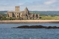 Abbey at Inchcolm Island in Scottish Firth of Forth Royalty Free Stock Photo