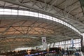 Inchon Airport of Seoul and the flag