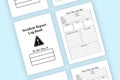 Incident report log book KDP interior. Official or business incident tracker and report notebook template. KDP interior journal. Royalty Free Stock Photo