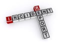 Incident report word block on white Royalty Free Stock Photo