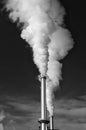 Incinerator smoke Royalty Free Stock Photo