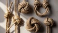 These include figure eight knots loop knots and monkey s fists Royalty Free Stock Photo