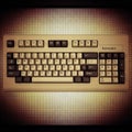 Include function keys F1 F12 a numeric keypad and a large Backspace Royalty Free Stock Photo