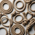 Includes several loops and knots creating a visually interesting Royalty Free Stock Photo