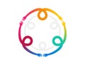 Inclusion and diversity culture equity logo. People hold hands with gender equality icon. Inclusion infographic. Vector