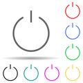 inclusion mark multi color style icon. Simple thin line, outline vector of web icons for ui and ux, website or mobile application Royalty Free Stock Photo