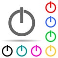 inclusion mark multi color style icon. Simple thin line, outline vector of web icons for ui and ux, website or mobile application Royalty Free Stock Photo