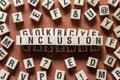 Inclusion word concept on cubes