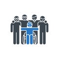 Inclusive Community Support Icon Royalty Free Stock Photo