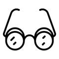 Inclusive education eyeglasses icon, outline style