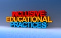 inclusive educational practices on blue
