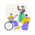 Inclusive environment isolated cartoon vector illustrations.