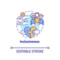 Inclusiveness concept icon Royalty Free Stock Photo