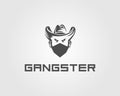 Incognito Spy Gangster Silhouette Logo Design