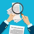 Income check for taxes Royalty Free Stock Photo