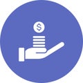 Income icon vector image.