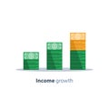 Income increase, financial strategy, return on investment, fund raising, long term increment, revenue growth, loan installment