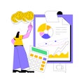 Income statement abstract concept vector illustration.