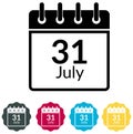 Income Tax Filing Deadline - 31st July Icon - Illustration