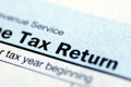 Income tax return Royalty Free Stock Photo