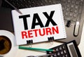 Income Tax Return Deduction Refund Concept Royalty Free Stock Photo