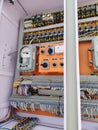 Incomer feeder 33KV used in solar plant main control room Royalty Free Stock Photo