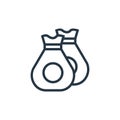 incomes icon vector from banking concept. Thin line illustration of incomes editable stroke. incomes linear sign for use on web