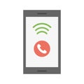 Incoming call Color Vector Icon which can easily modify or edit Royalty Free Stock Photo