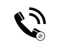 Incoming call icon call receiving symbol