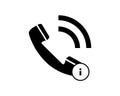 Incoming call icon call receiving symbol