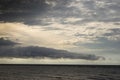 Incoming storm above the sea