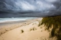 Incoming storm at Bay of Fires, Tasmania, Australia