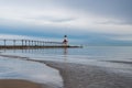 Incoming storm on Lake Michigan Royalty Free Stock Photo