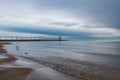 Incoming storm on Lake Michigan Royalty Free Stock Photo