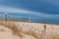 Incoming storm on Lake Michigan Royalty Free Stock Photo