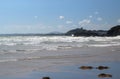 Incoming tide at blackrock Sands, Wales.